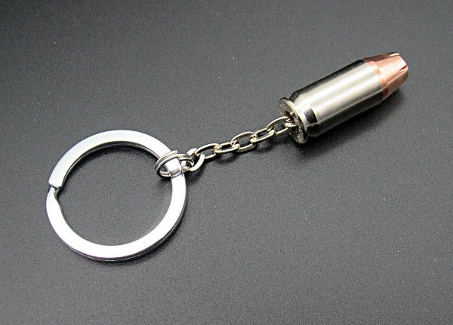 Real Bullet Flat Key Ring & Strong Key Chain 45 ACP Hornady - Etsy