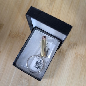 Chaveiro com bala real calibre .357 Magnum e Hornady XTP 125gr Hollow Point Round Key Ring