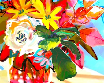 Abstract floral paintings abstract floral art abstract floral print abstract floral wall art abstract flower print abstract flower printable
