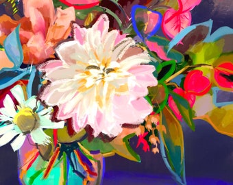 Abstract floral paintings abstract floral art abstract floral print abstract floral wall art abstract flower print abstract flower printable