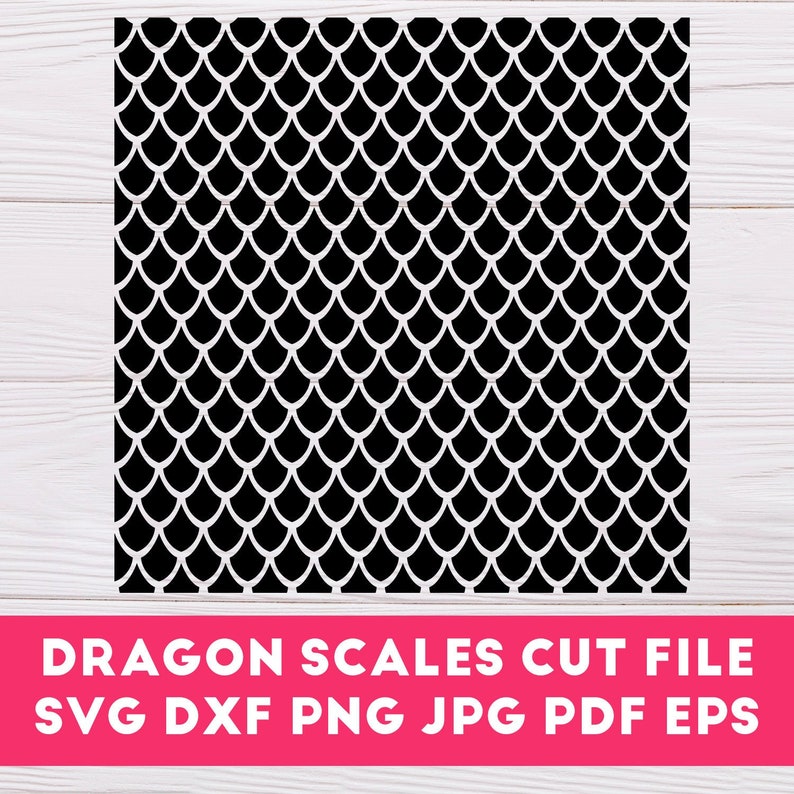 Dragon Scales SVG Cut File Mermaid Clip Art Fish Tumbler ...