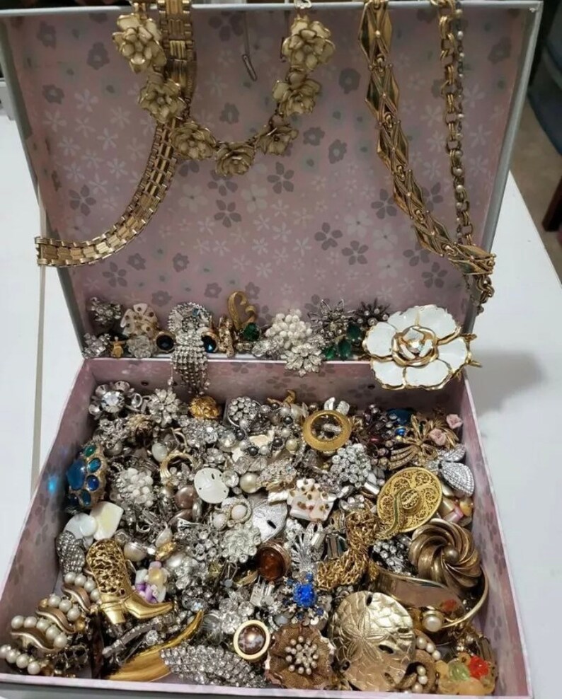 Vintage Estate Costume Jewelry 5 Piece Lot All Wearable Etsy