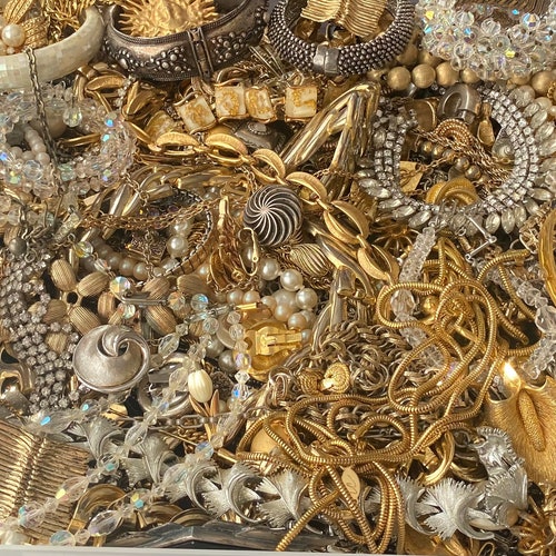 Vintage Estate Costume Jewelry 5 Piece Lot All Wearable Etsy