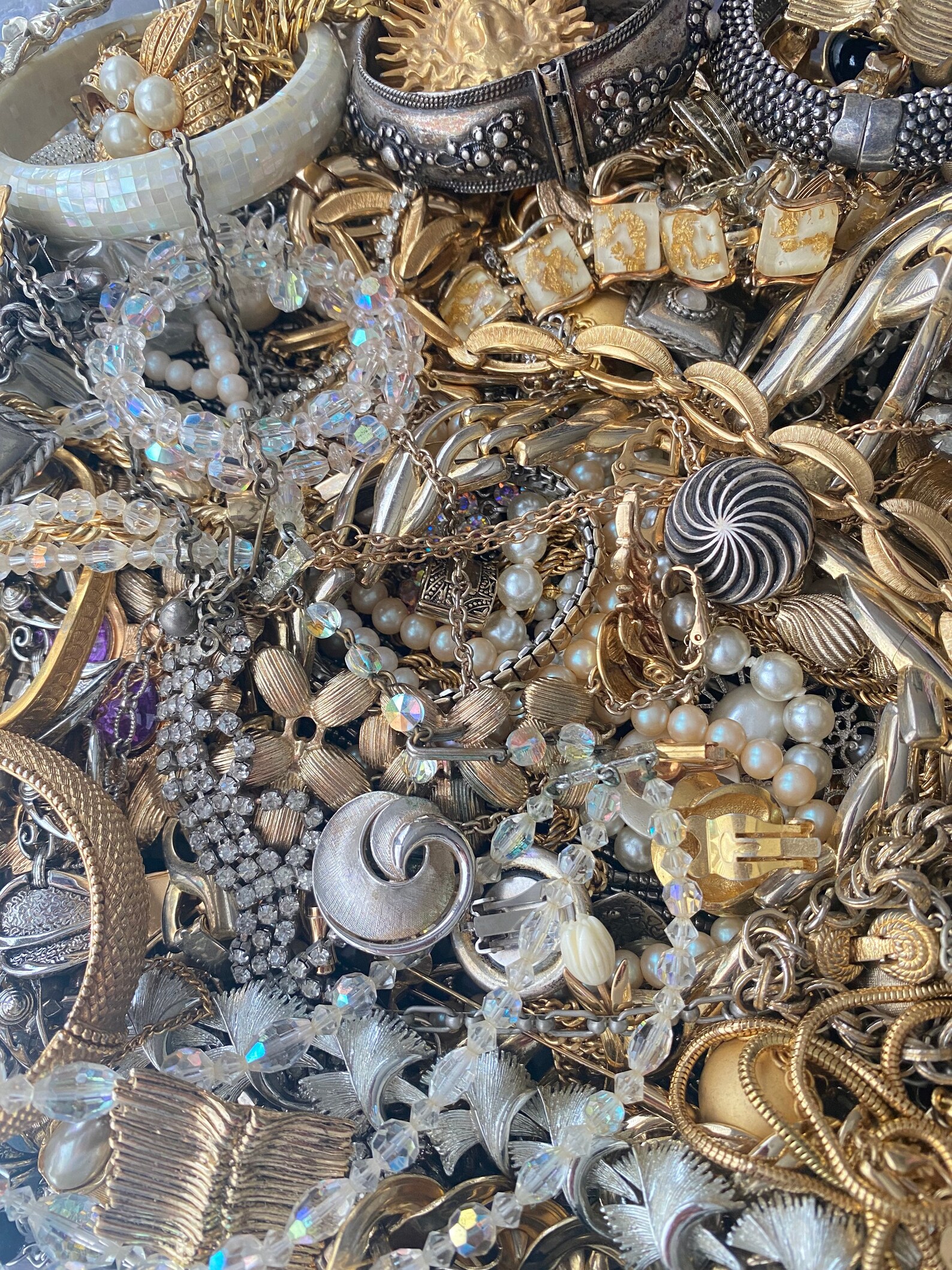 Vintage Estate Costume Jewelry 5 Piece Lot All Wearable Etsy