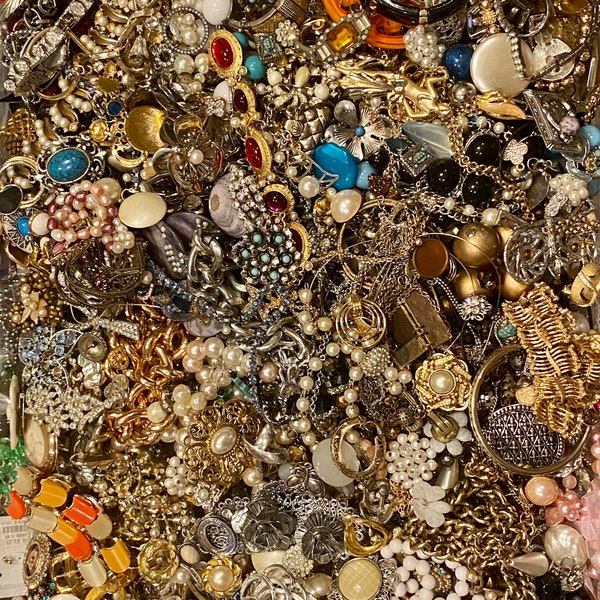 Vintage Bulk Costume Jewelry Etsy UK