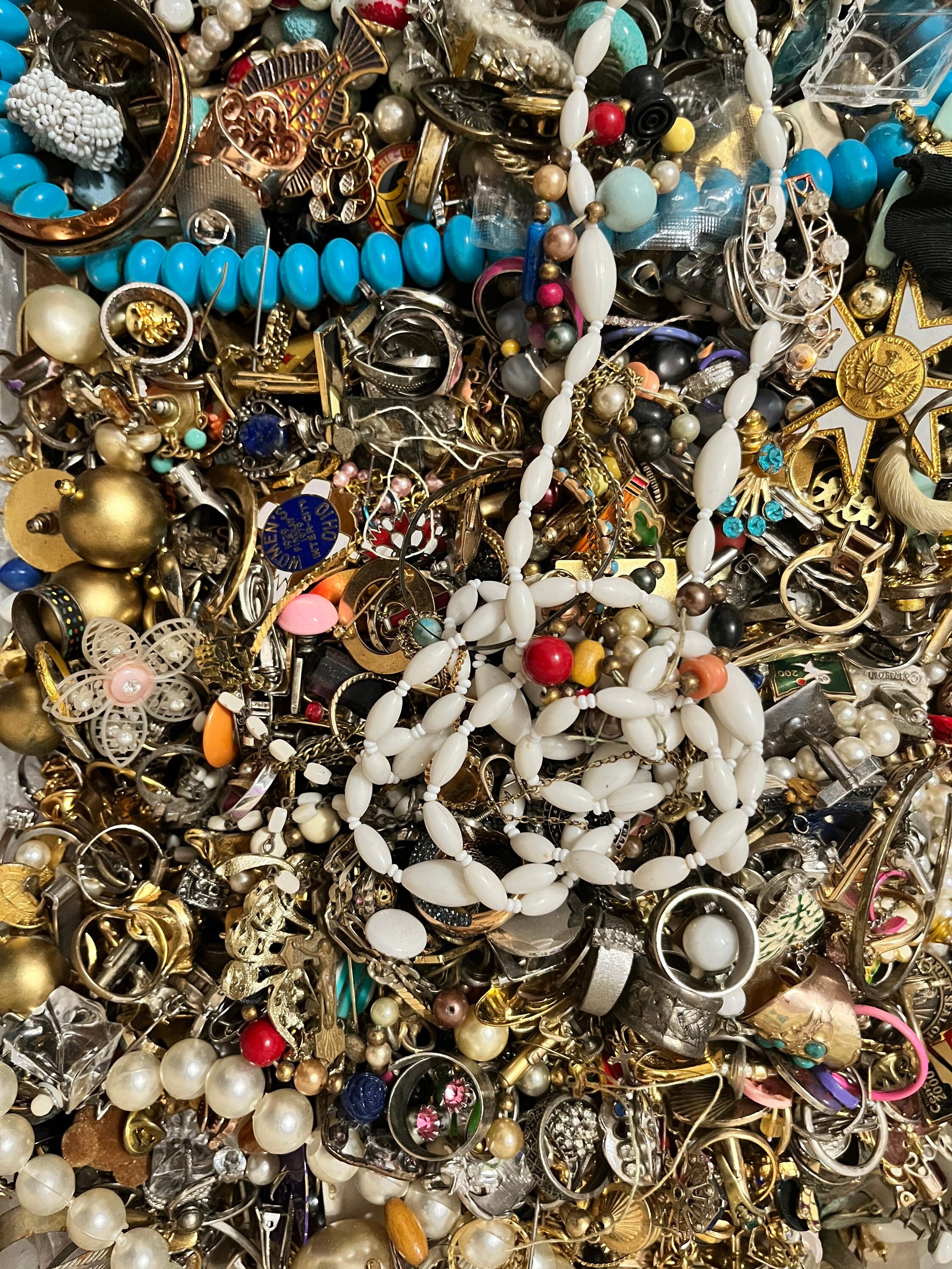Vintage to Mod Broken Costume Jewelry Lot Over 1 Full Pound Etsy