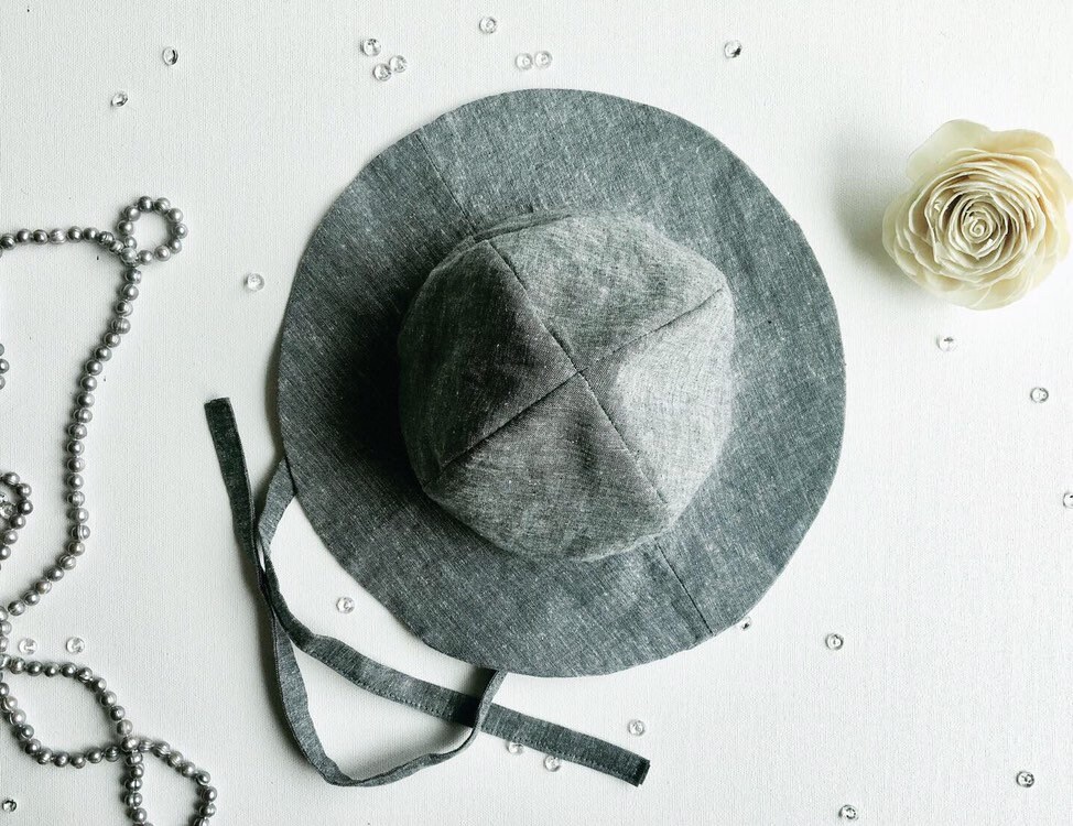 toddler sun hat with ties