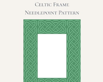 Celtic Knot Needlepoint Frame Pattern (Digital Download)