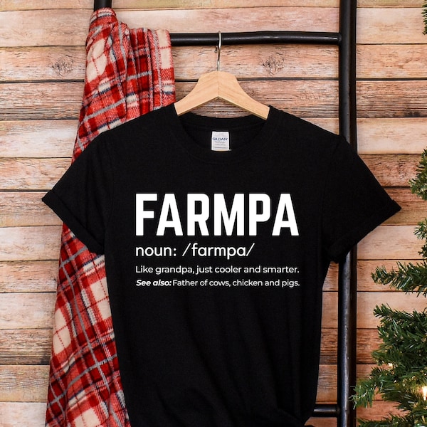 Farmpa, regalos personalizados para agricultores, camisa de granjero, regalo de navidad para el abuelo