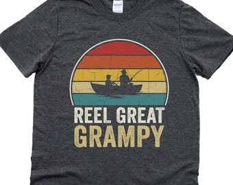 Reel great grampy, father's day fishing grandpa shirt