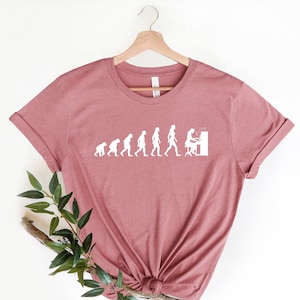Piano women&#39;s shirt, pianist gift, piano player, piano teacher gifts, evolution shirt, piano lover gift, music class shirt
