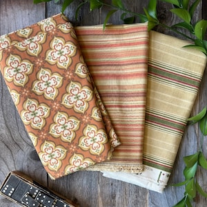 Vintage Stripe Cotton Fabric | Robert Allen, Waverly (By the 1/2 Yard)