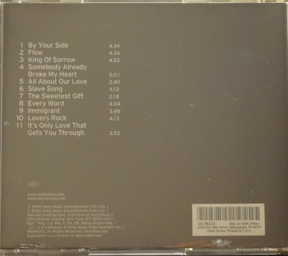 Sade – Lovers Rock (CD) - Etsy UK