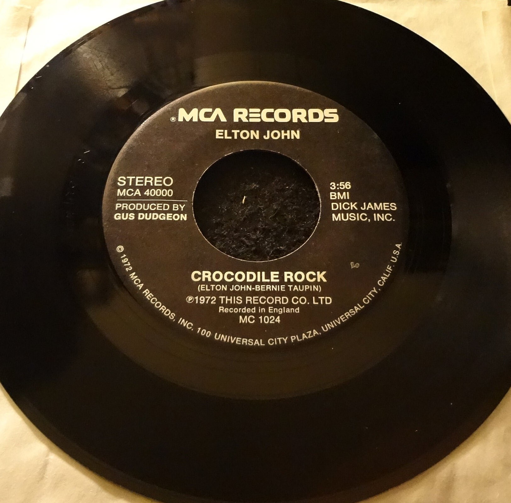 Elton John Crocodile Rock / Elderberry Wine Etsy