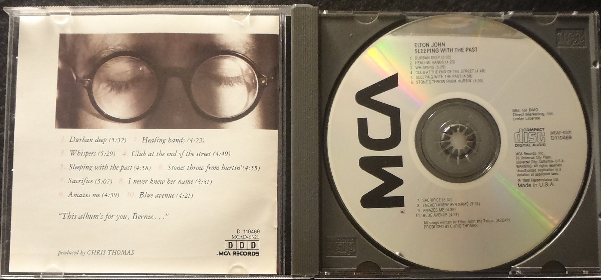 Elton John – Sleeping With the Past (CD) - Etsy