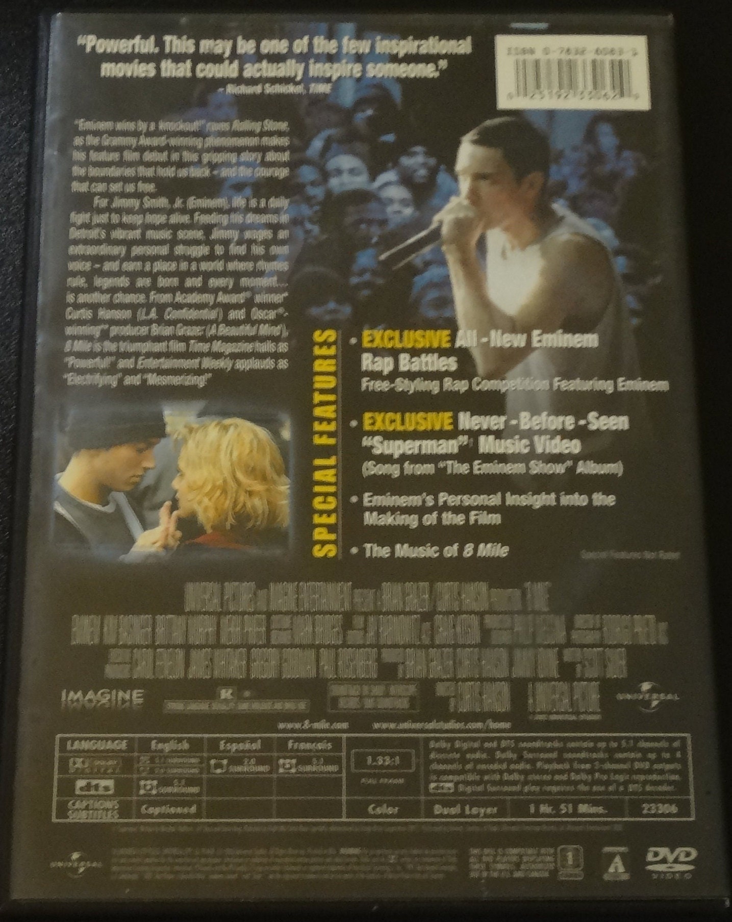 8 Mile (DVD) Eminem, Brittany Murphy - Etsy