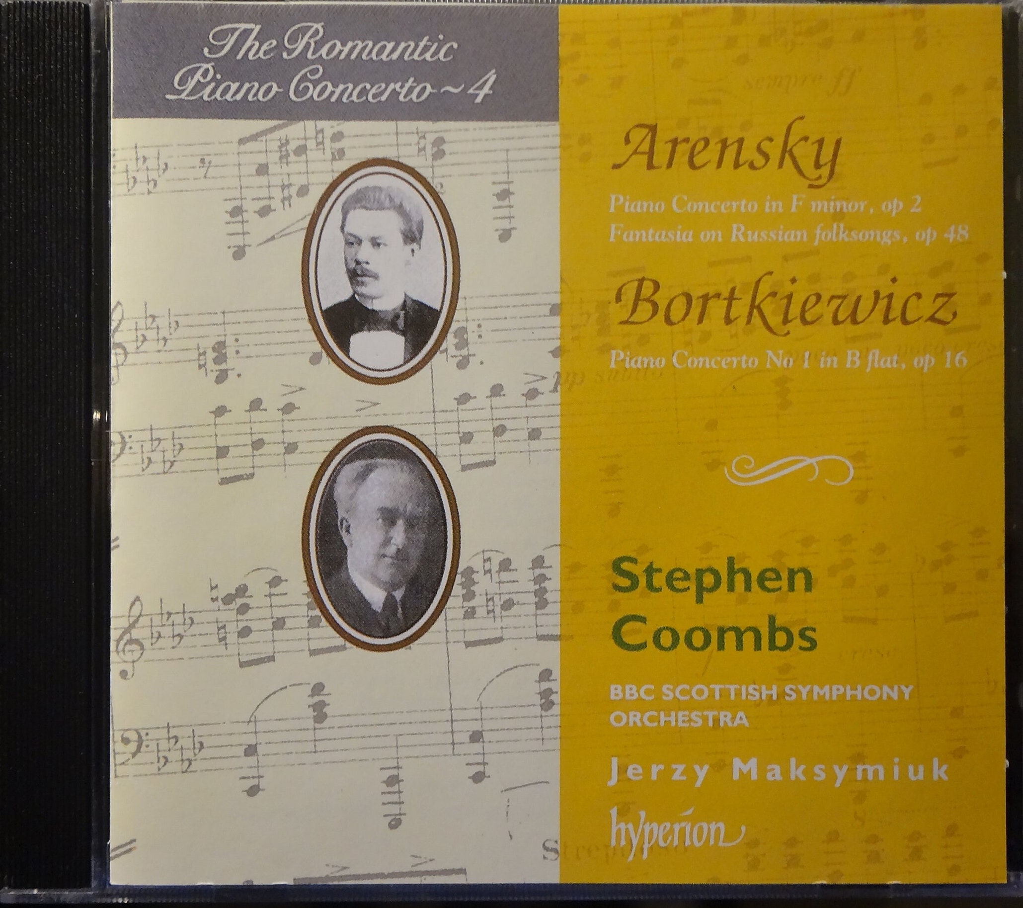Arensky & Bortkiewicz Piano Concertos, Stephen Coombs. UK 1993 Hyperion – CDA66624 Arensky & Bortkiewicz Piano Concertos, Stephen Coombs. UK 1993 Hyperion – CDA66624