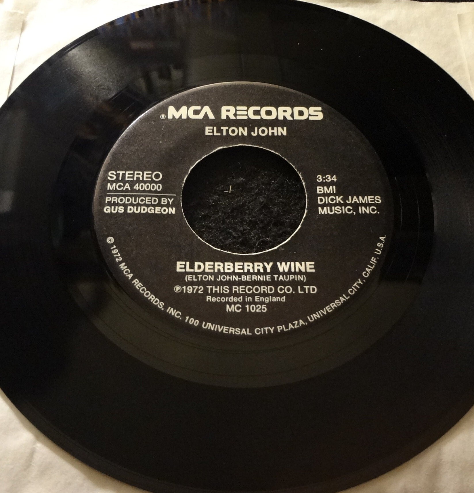 Elton John Crocodile Rock / Elderberry Wine Etsy