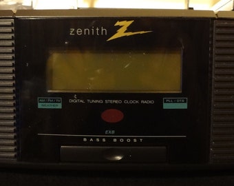 Zenith Model Z213B AM/FM Stereo/Weather Clock Radio w/ remote
