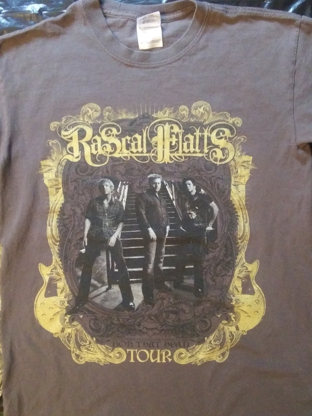 Rascal Flatts OFFICAL Bob That Head TOUR 2008 Tee Shirt - Etsy