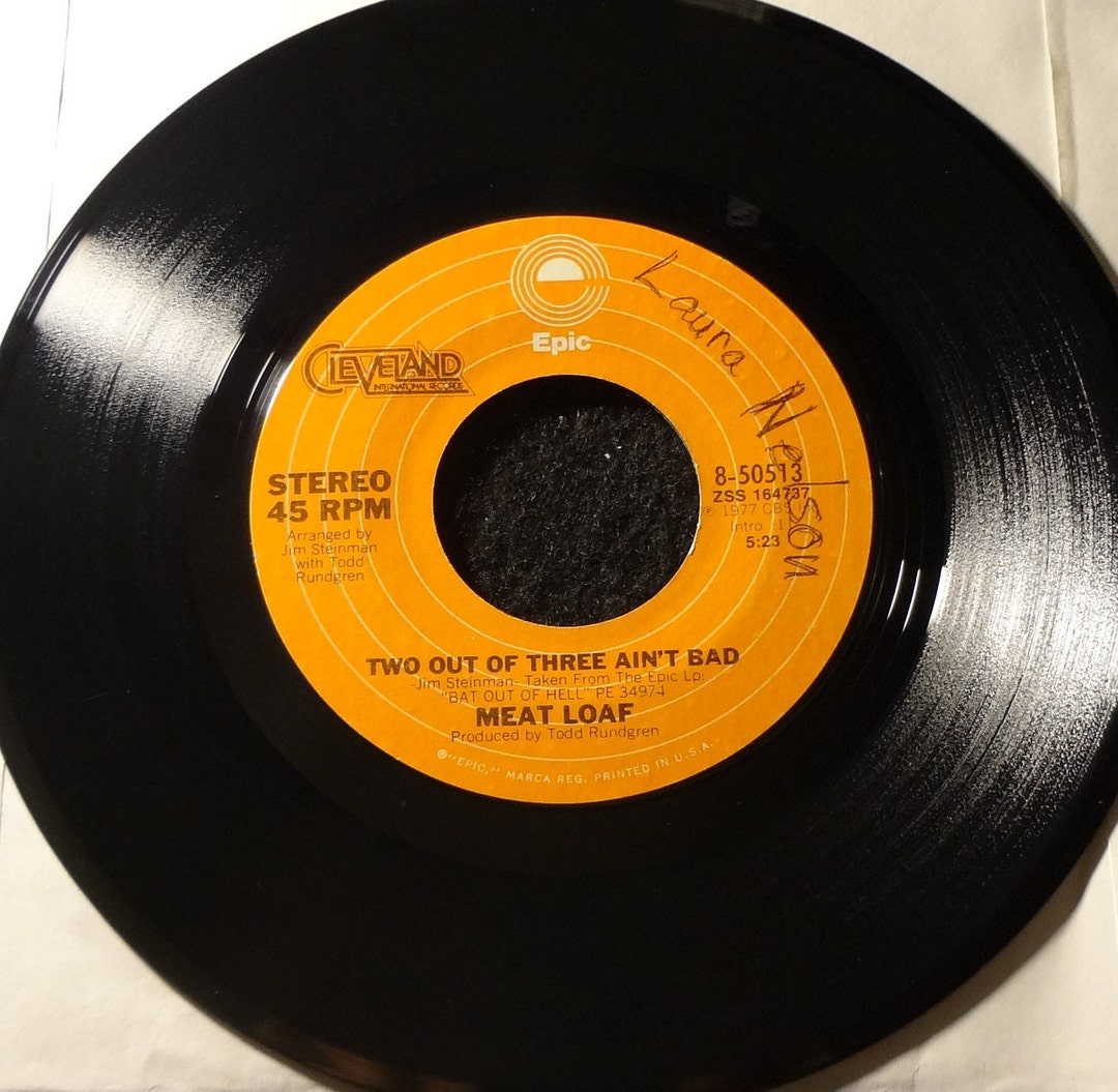 Meat Loaf Two Out of Three Ain't Bad / for Crying Out Loud Etsy