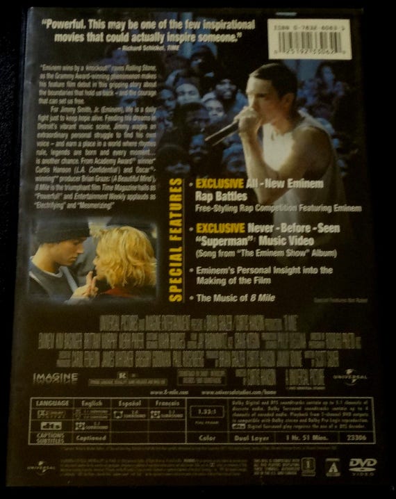 8 Mile (DVD) Eminem, Brittany Murphy - Etsy