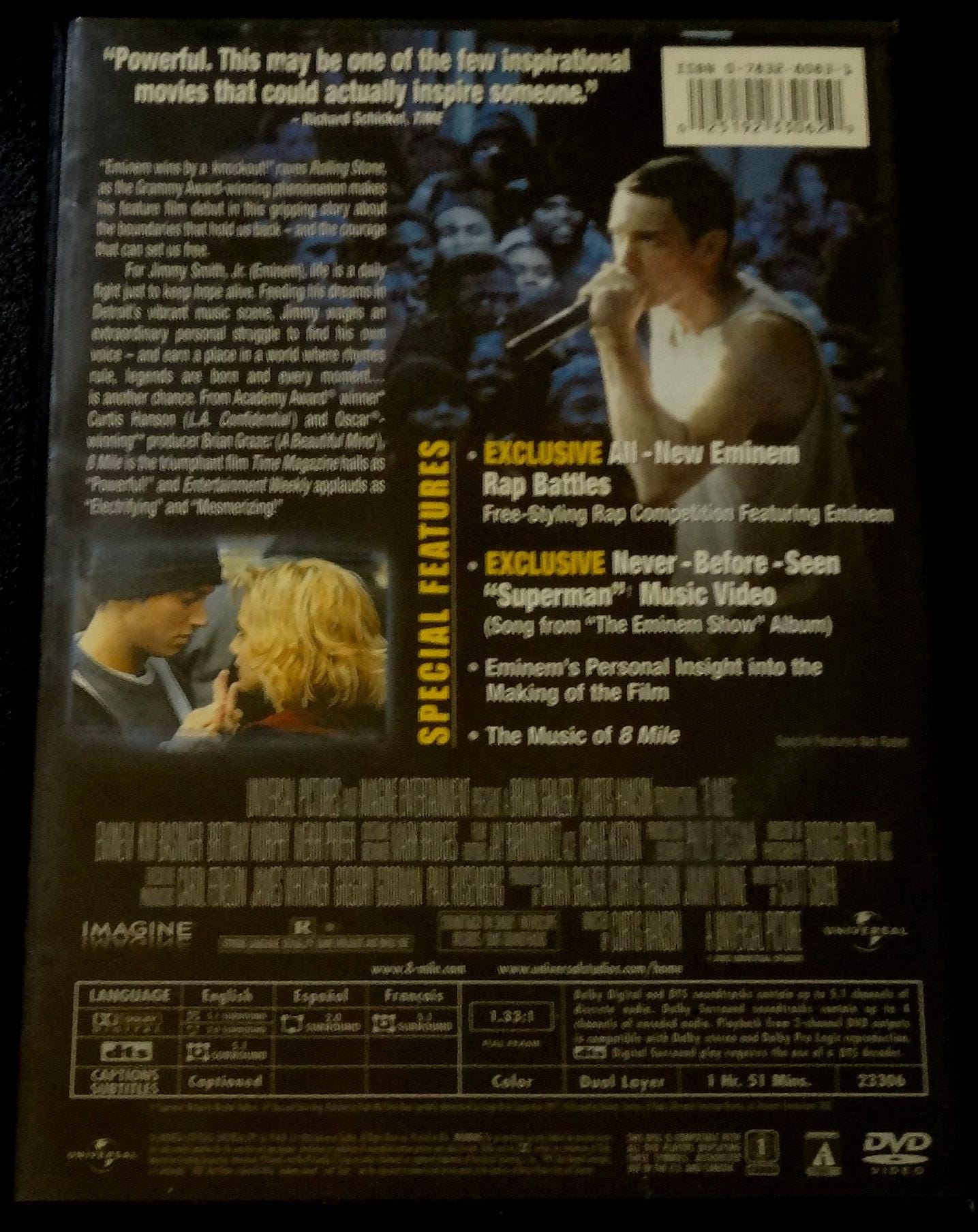 8 Mile (DVD) Eminem, Brittany Murphy - Etsy