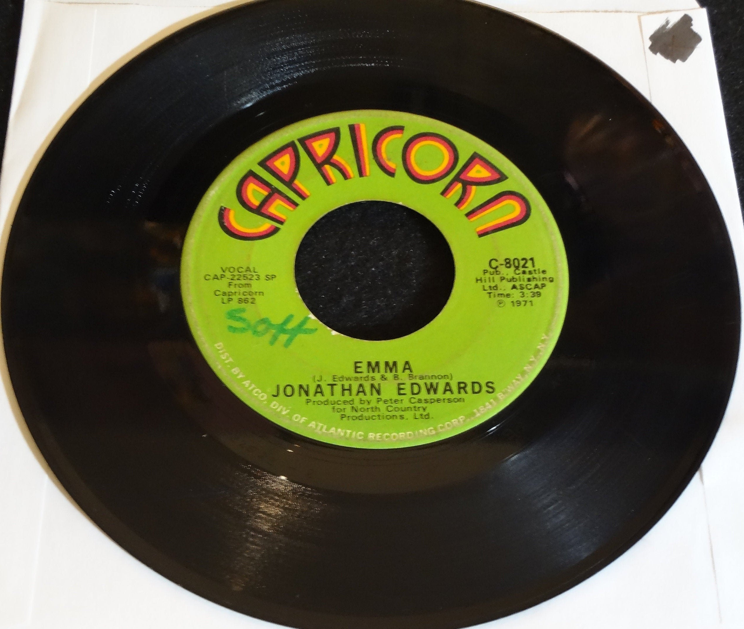 Ça C'est La Chanson OR 7144 LP Jonathan Edwards - Sunshine / Emma - Etsy