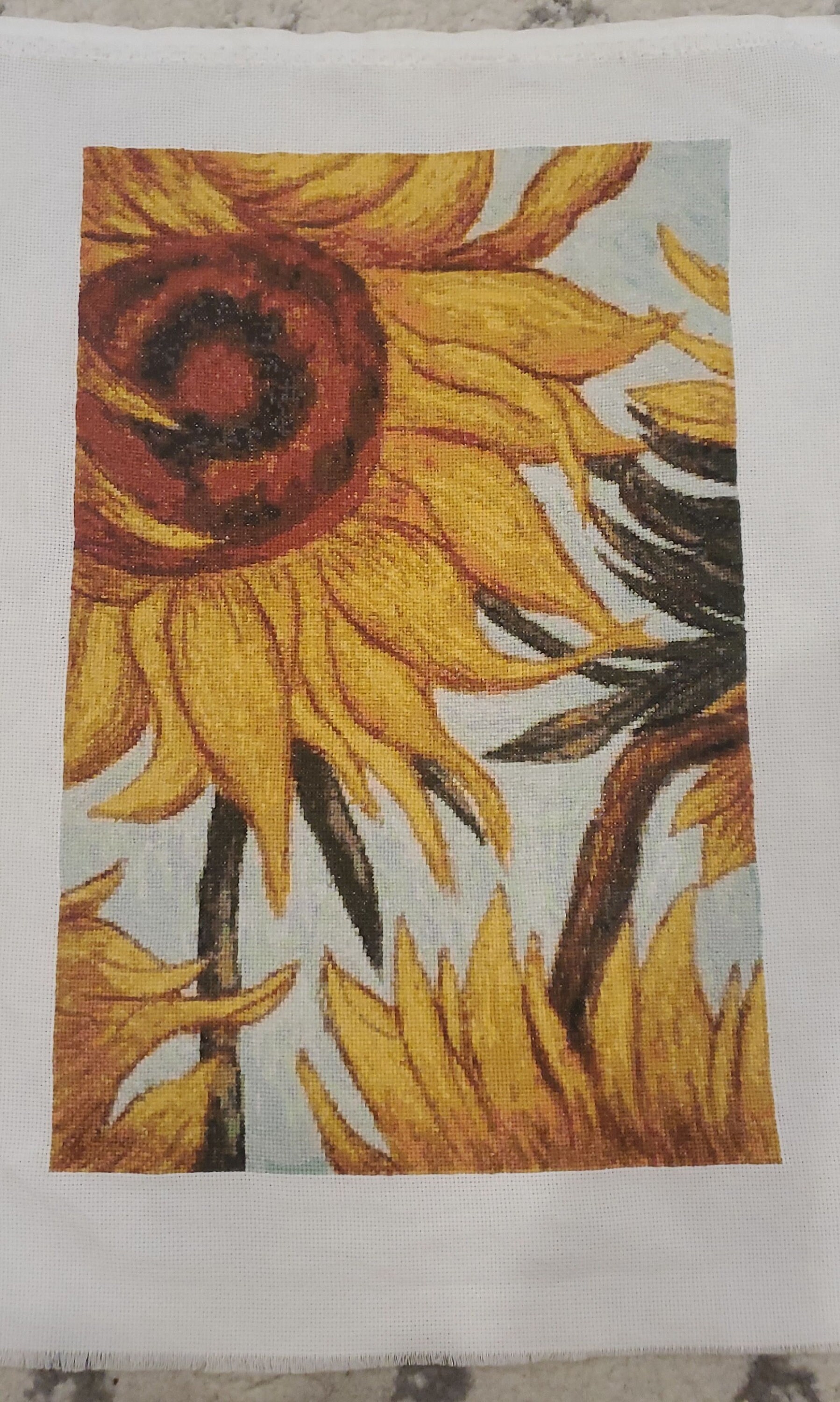 Van Gogh Sunflowers Cross Stitch Pattern PDF Instant Etsy
