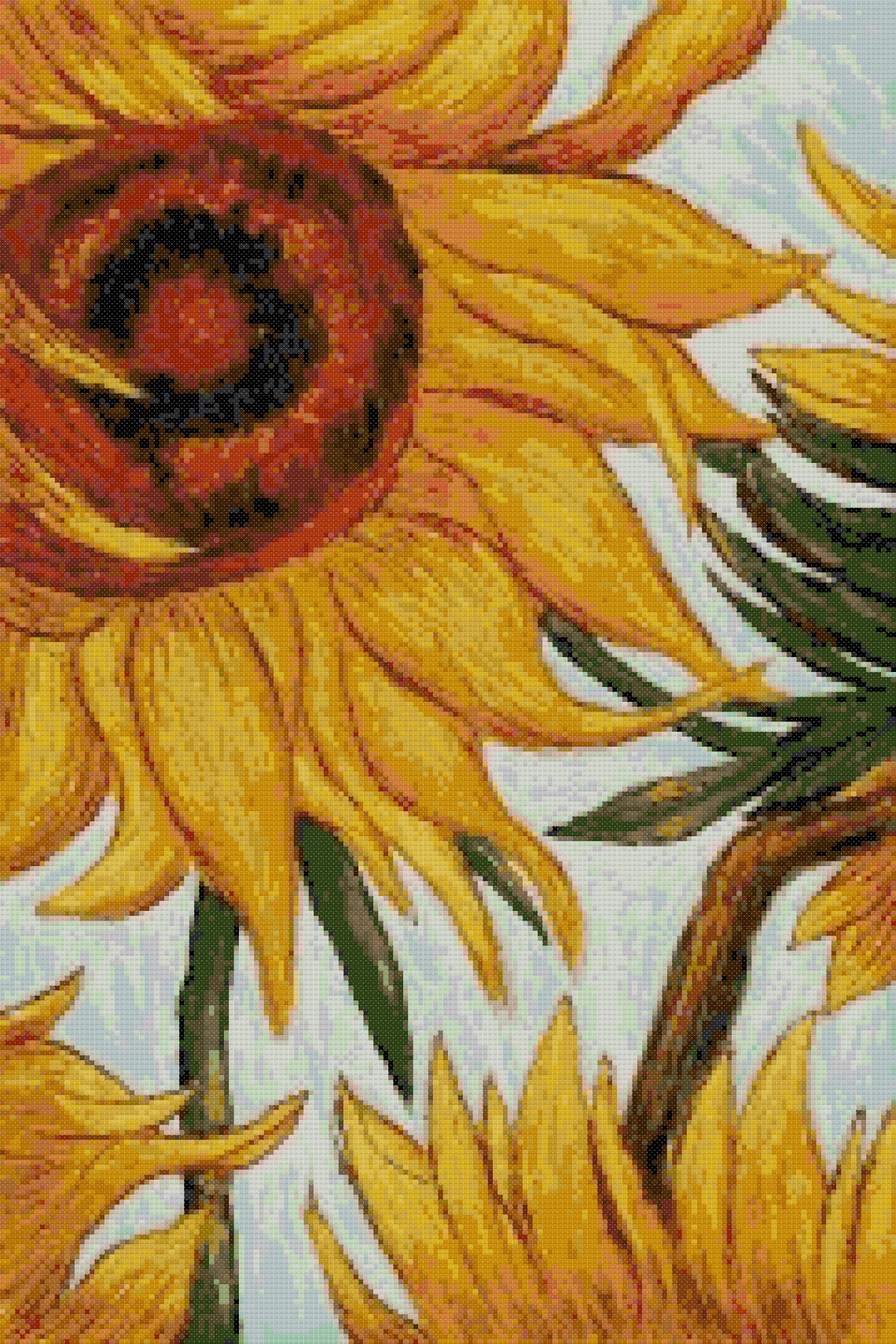 Van Gogh Sunflowers Cross Stitch Pattern PDF Instant Etsy