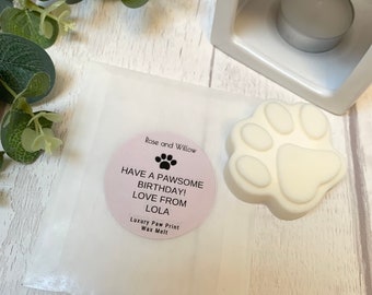 Personalised Birthday gift, From the dog,   Birthday cake scent, Wax melts, Dog gifts, Gift for dog walker, Affordable birthday gif