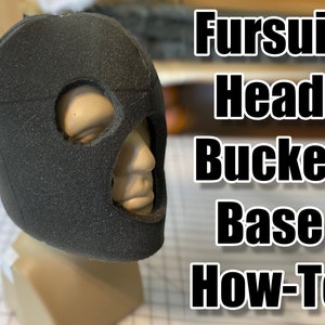Bucket Style Foam Fursuit Head Base and Liner Pattern