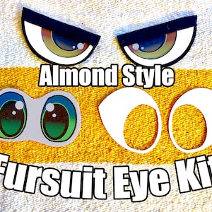 Waterproof Toony Fursuit Eye Kit Almond Style