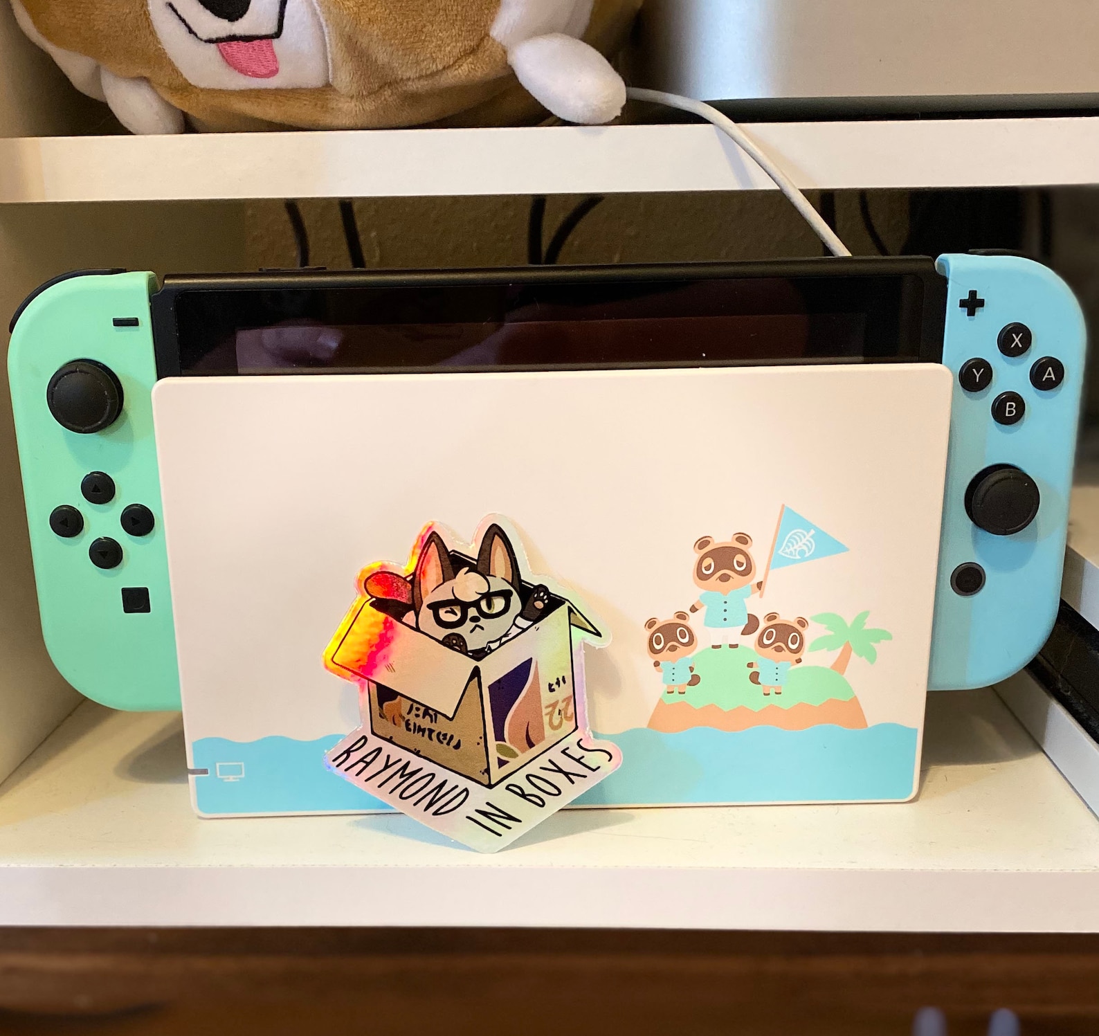 Animal Crossing New Horizons Raymond in Boxes Holographic Etsy