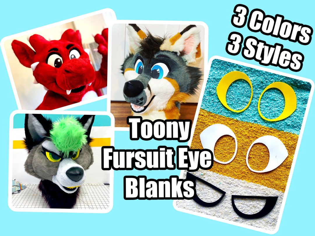 Pre Cut Fursuit Toony Eye Plastic Etsy