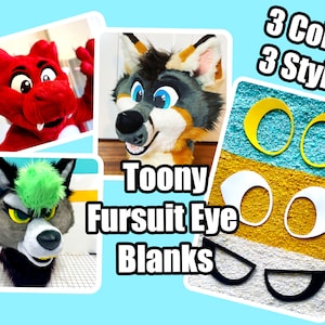 Pre Cut Fursuit Toony Eye Plastic