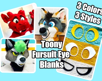 Pre Cut Fursuit Toony Eye Plastic