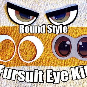 Waterproof Toony Fursuit Eye Kit Round Style