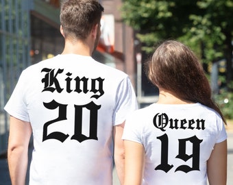 Orgullo chocar Perceptible King queen tshirt - Etsy España
