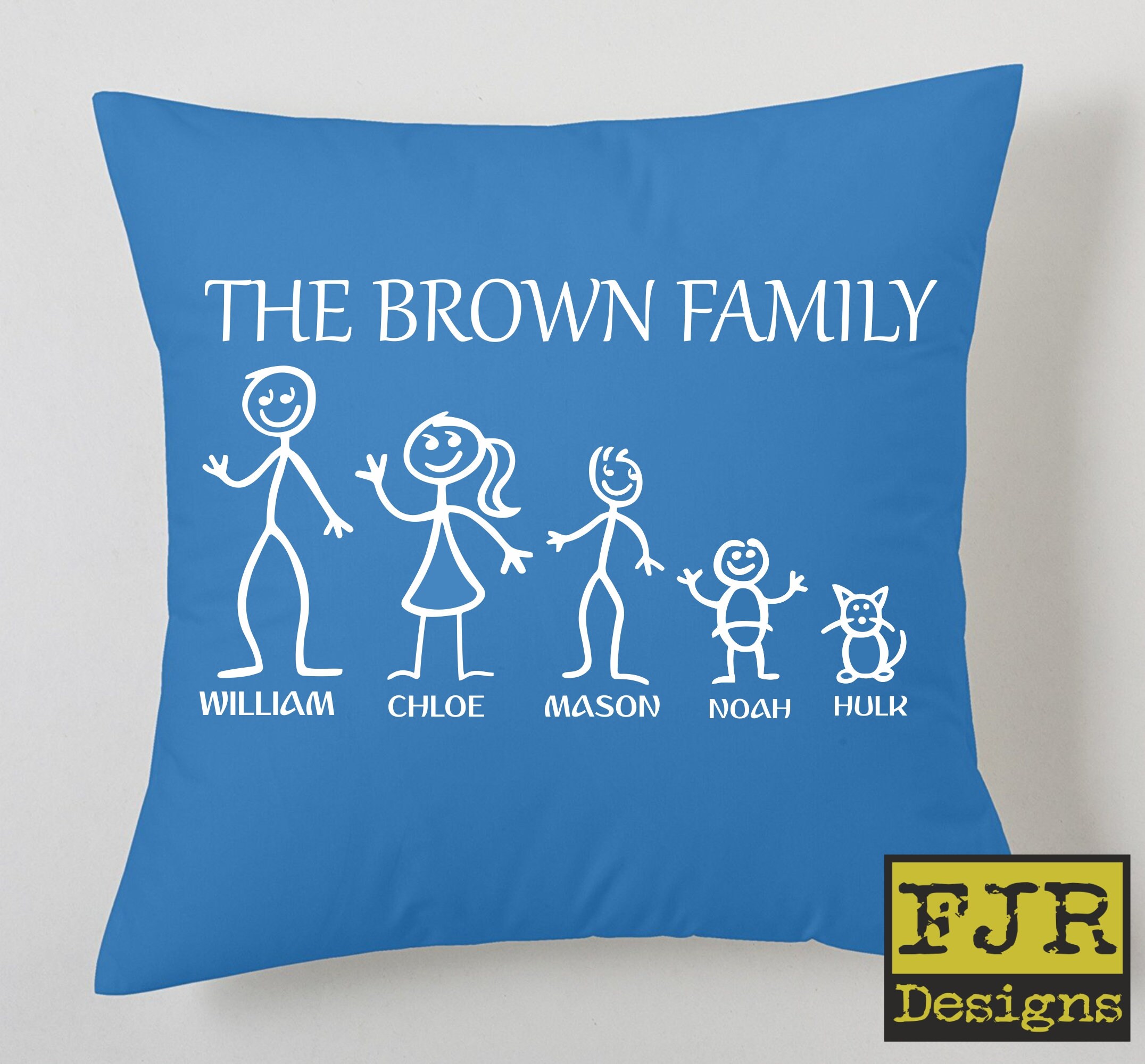 Cushion Custom Family Cushion Family Personalised Cushion Etsy UK