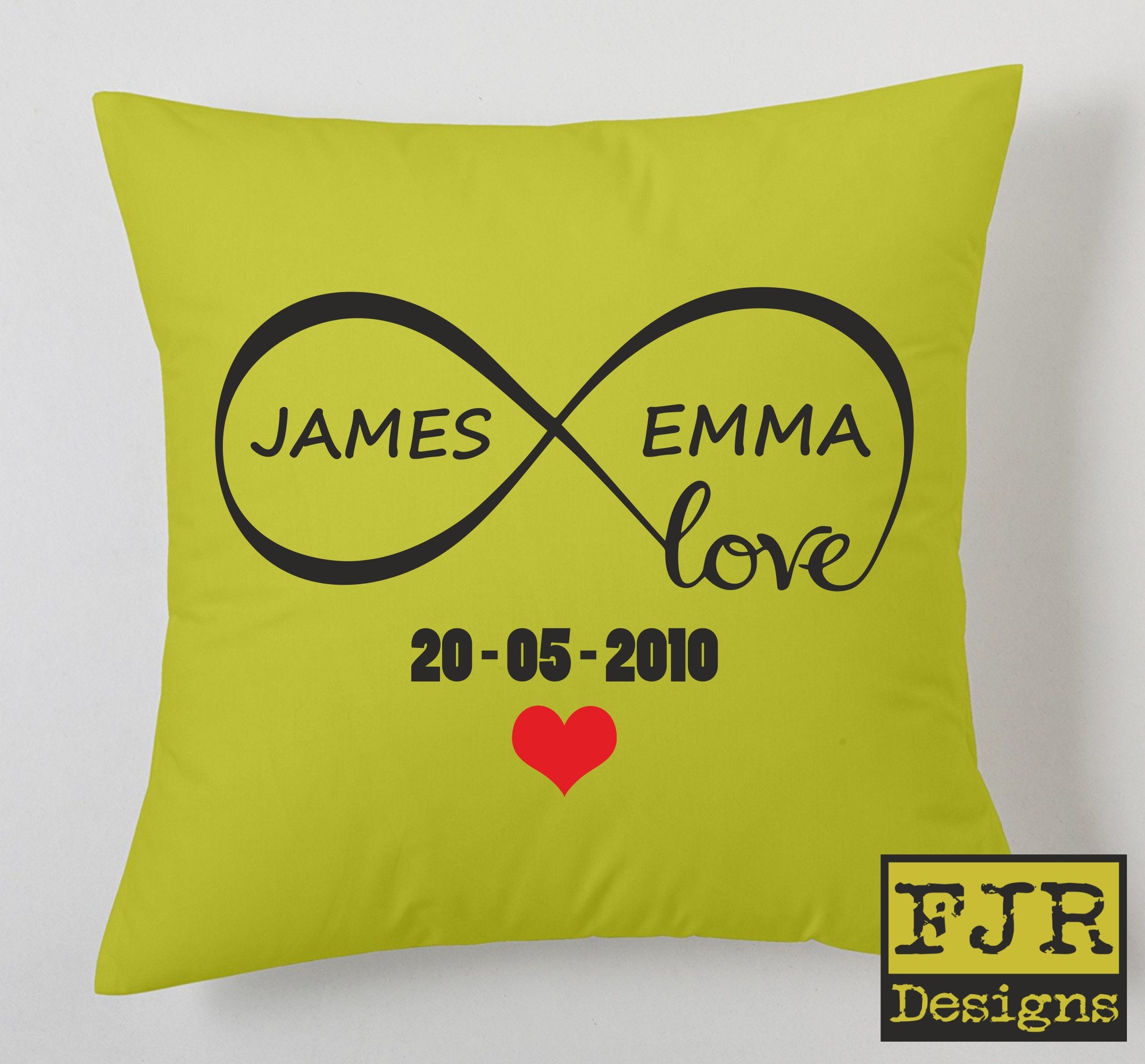 Cushion Custom Cushion With Names and Date Cushion Etsy UK