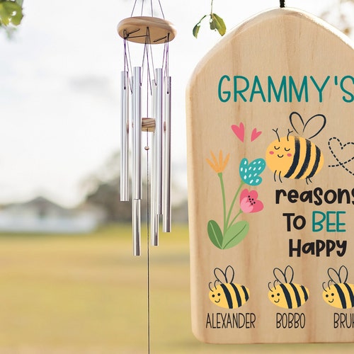 Personalized Wind Chimes Gift Grammy Gift Chime Etsy