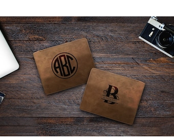 Personalized Wallet | Anniversary Gift for Him | Mens Wallet | Engraved Wallet | Leather Wallet | Custom Wallet | for Men | Gift for Dad