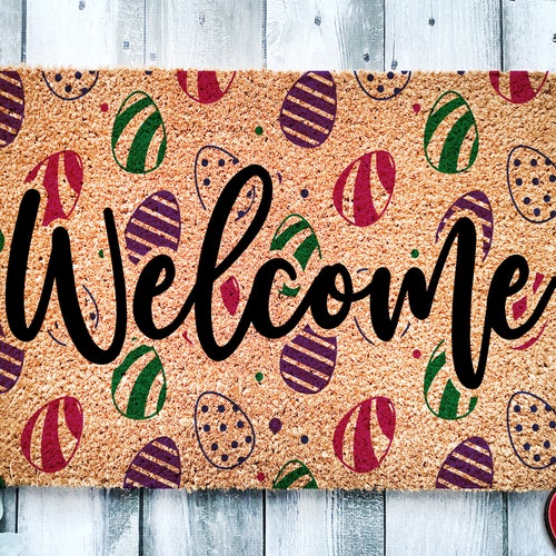 Lucky Shamrock Doormat St. Patrick's Day Housewarming Etsy