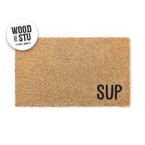 Doormat Sup What's up Funny Doormat Welcome Mat Funny Door