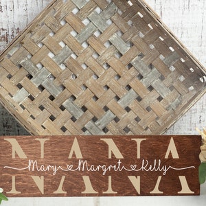 Nana Mothers Day Gift | Nana Sign | Gift for Nana | Rustic Sign for Grandma Gift Idea | Personalized Mothers Day Gift for Nana Grandma