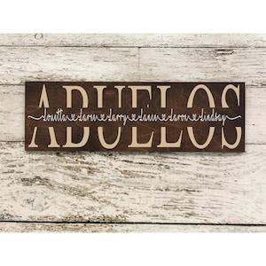 regalo del dia del padre para abuelos - enseigne abuelos - cadeau pour abuelos - enseigne rustique pour abuelos - idée cadeau - fête des pères abuelos 7256