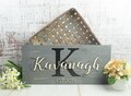 Personalized Family Name Wood Sign, Wedding Gift for Couple with Established Year, Last