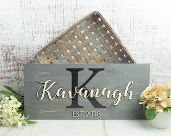 Personalized Wedding Gift | Last Name Sign | Monogram Sign | Family Name Sign | Anniversary Gift | Established Sign | Pallet Sign | Bridal
