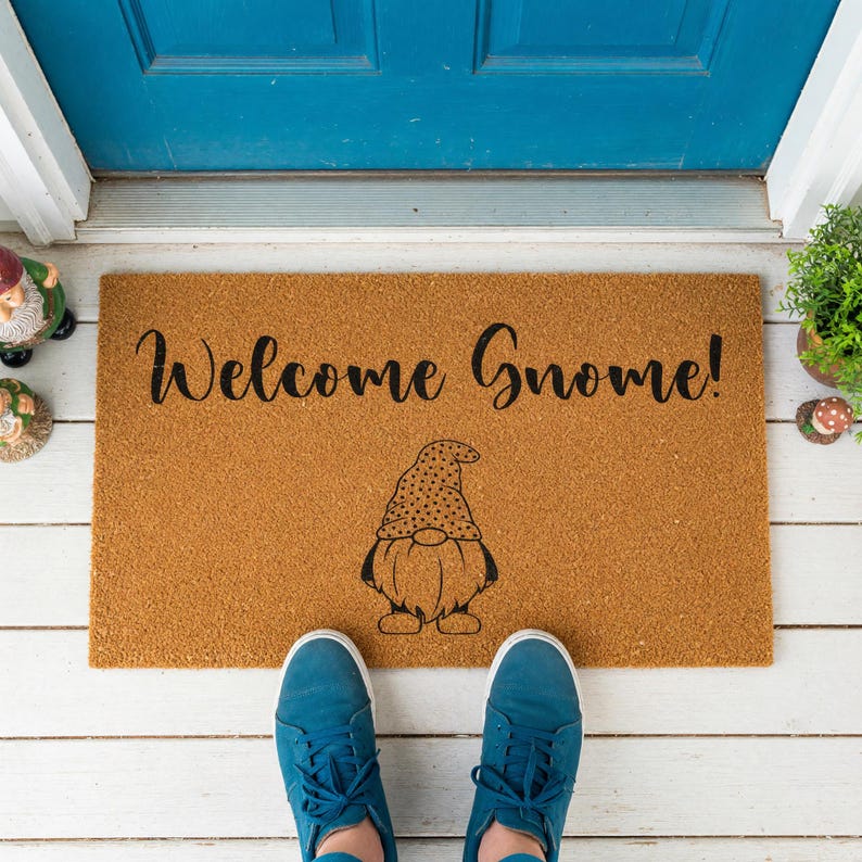 WoodByStu Welcome Gnome Doormat - Thumbnail 2